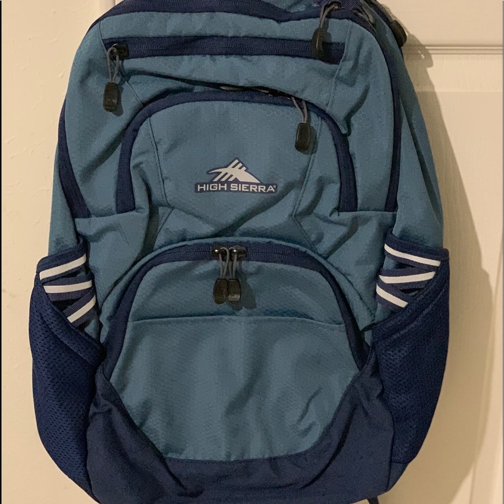 High Sierra Swoop 19” Blue and Gray Backpack